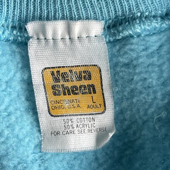 Vintage Velva Sheen Spaceport Womens Large Sleeveless Sweatshirt Large Y2K 90s - Picture 4 of 9